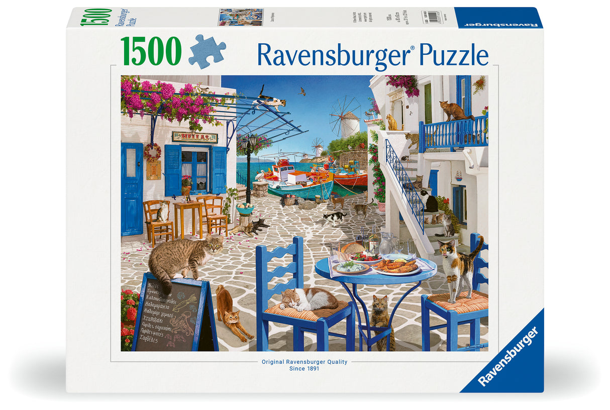 Cats of Mykonos 1500-Piece Puzzle