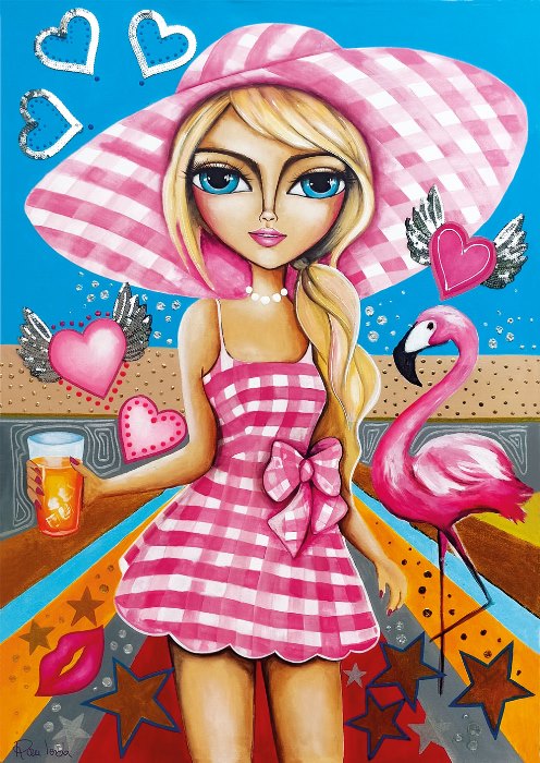 Lady in Pink – Romi Lerda - Casse-tête de 1000 pièces