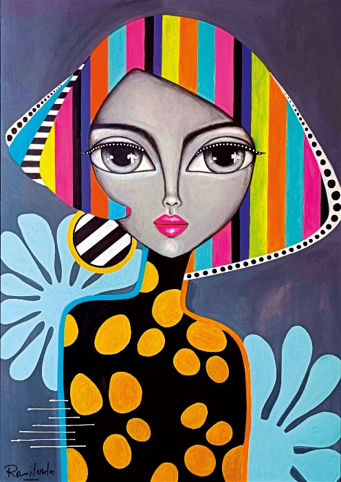 Colorful Girl – Romi Lerda - Casse-tête de 1000 pièces