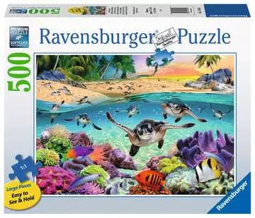 Race of the Baby Sea Turtles 500-Piece Puzzle