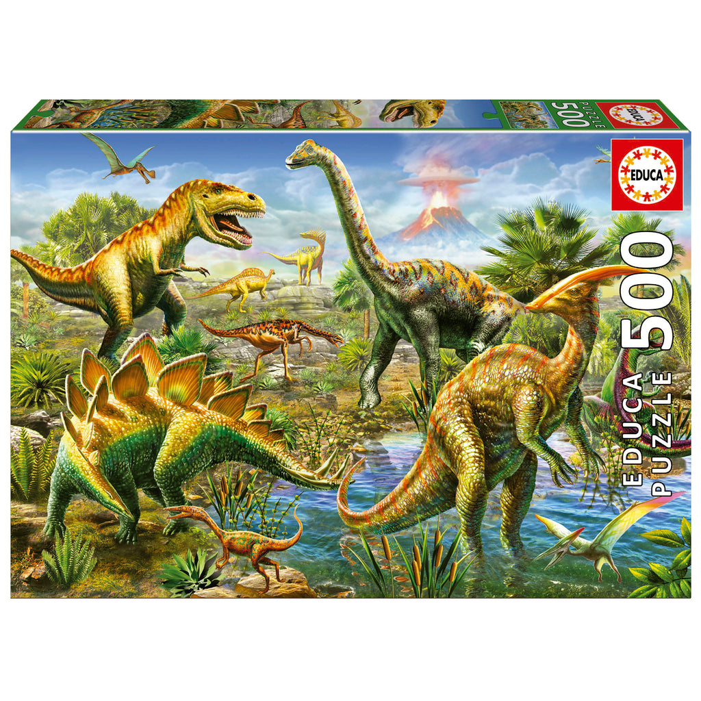 Jurassic Playground 500-Piece Puzzle