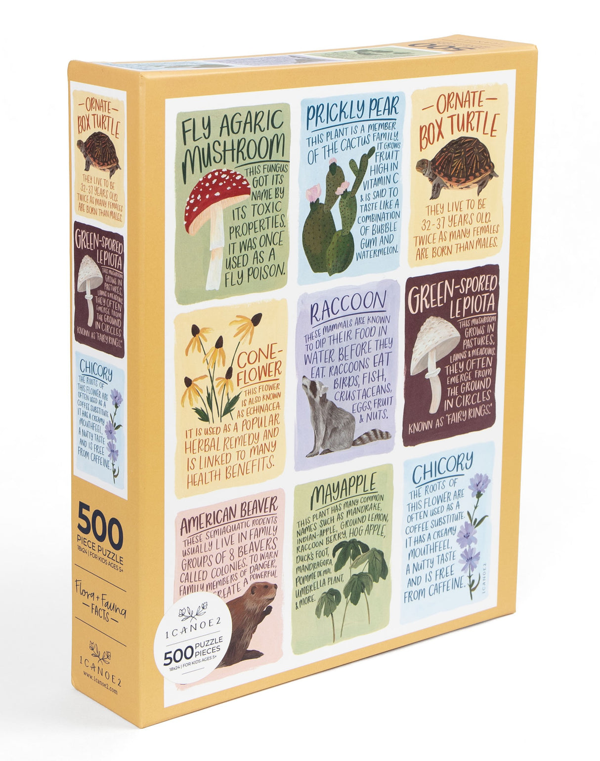 Flora & Fauna Facts - Casse-tête de 500 pièces