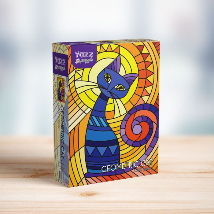 Geometric Cat - Casse-tête de 1000 pièces