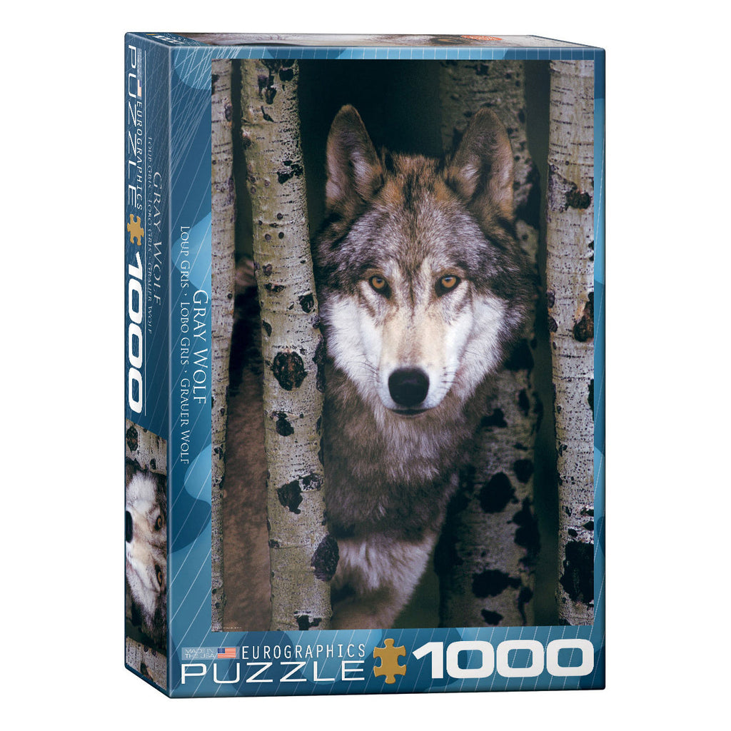 Gray Wolf 1000-Piece Puzzle DAMAGED BOX