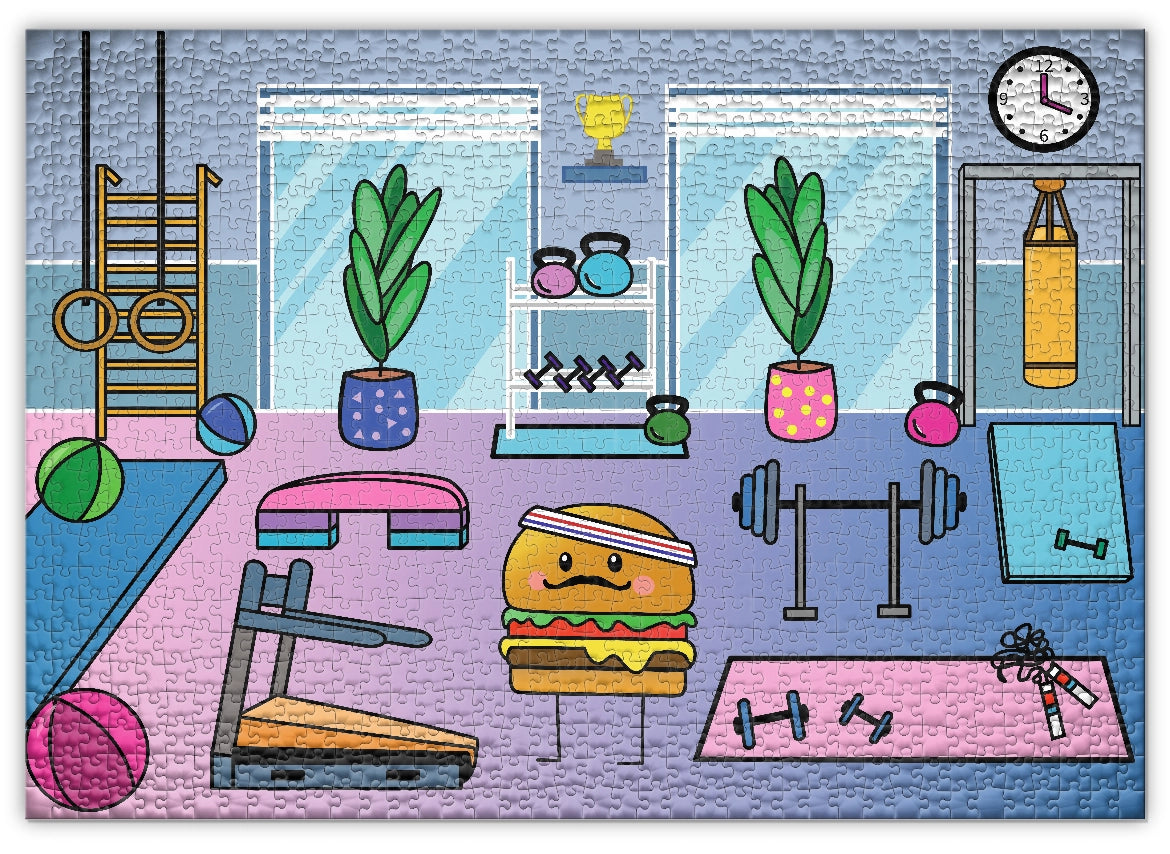Mr. Burger - At the Gym - Casse-tête de 1000 pièces