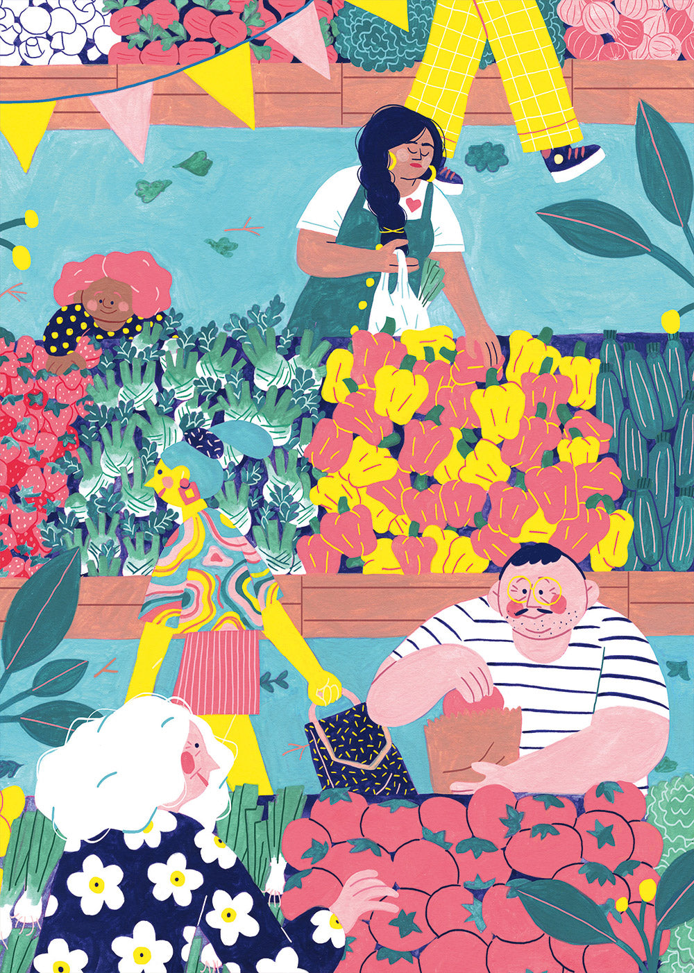 Au Marché - Casse-tête de 1000 pièces