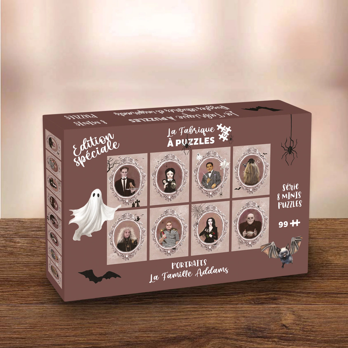 Famille Addams - 8 minis casse-têtes de 99 pièces