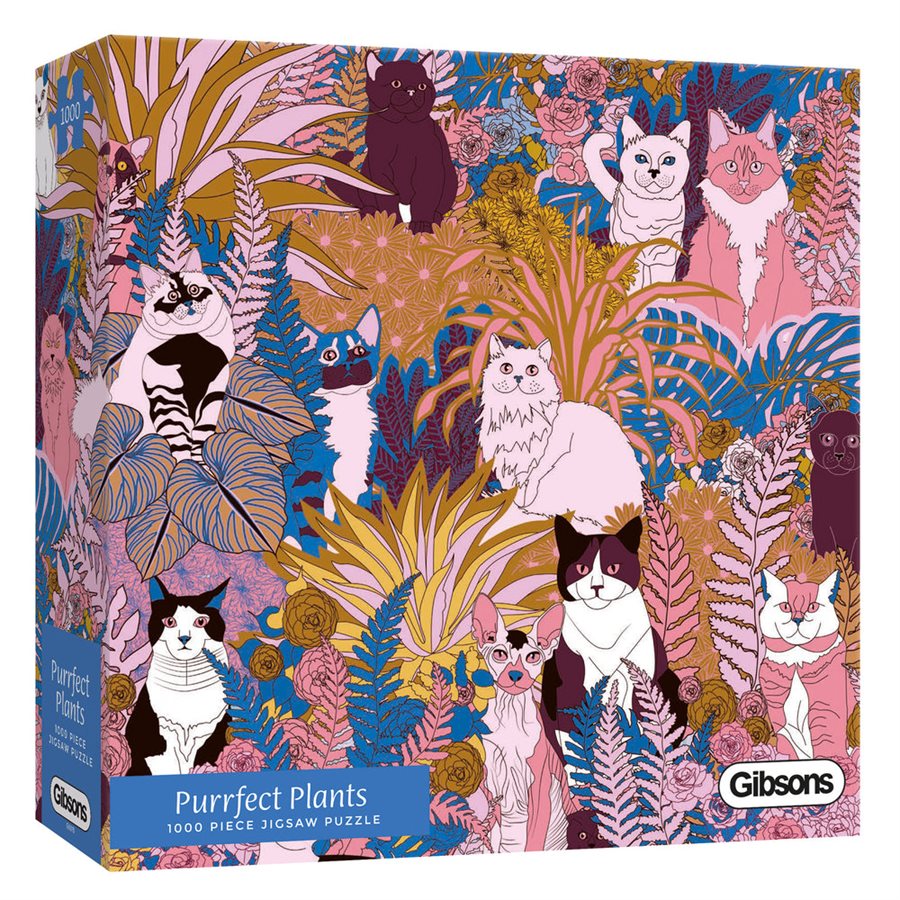 Purrfect Plants - Casse-tête de 1000 pièces