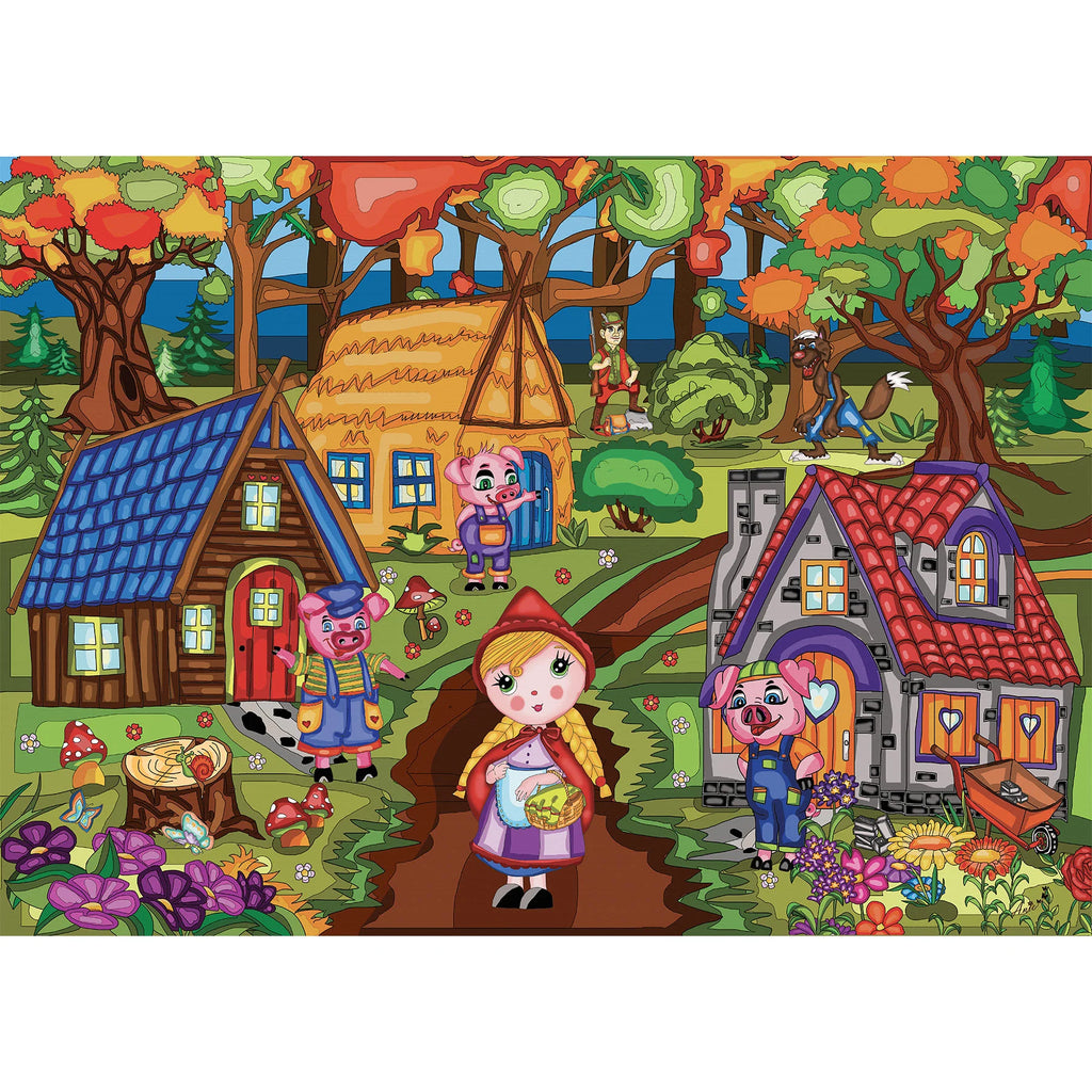 Three Friendly Little Pigs 1000-Piece Puzzle