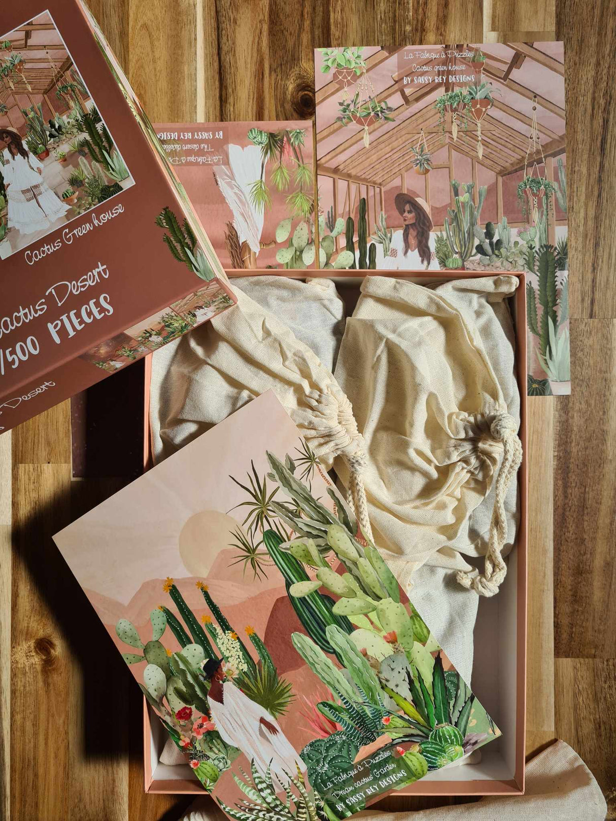 The Cactus Desert - 3 Casse-tête de 500/1000 pièces