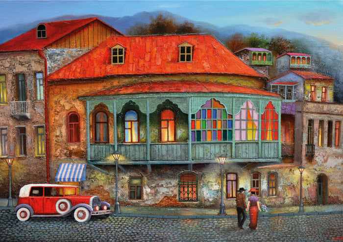 The Street of Old Tbilisi- David Martiashvili - Casse-tête de 1000 pièces