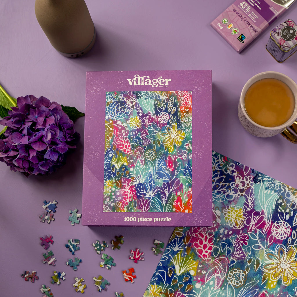 Vibrant Floral 1000-Piece Puzzle