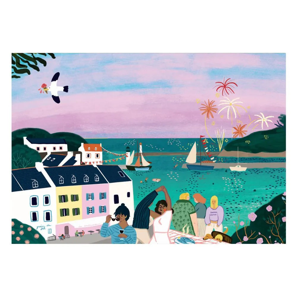 La fête du port de Sauzon - Casse-tête de 1000 pièces