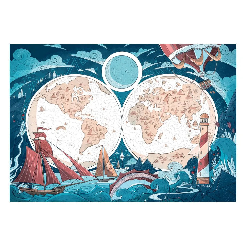 Mappemonde - Casse-tête de 1000 pièces