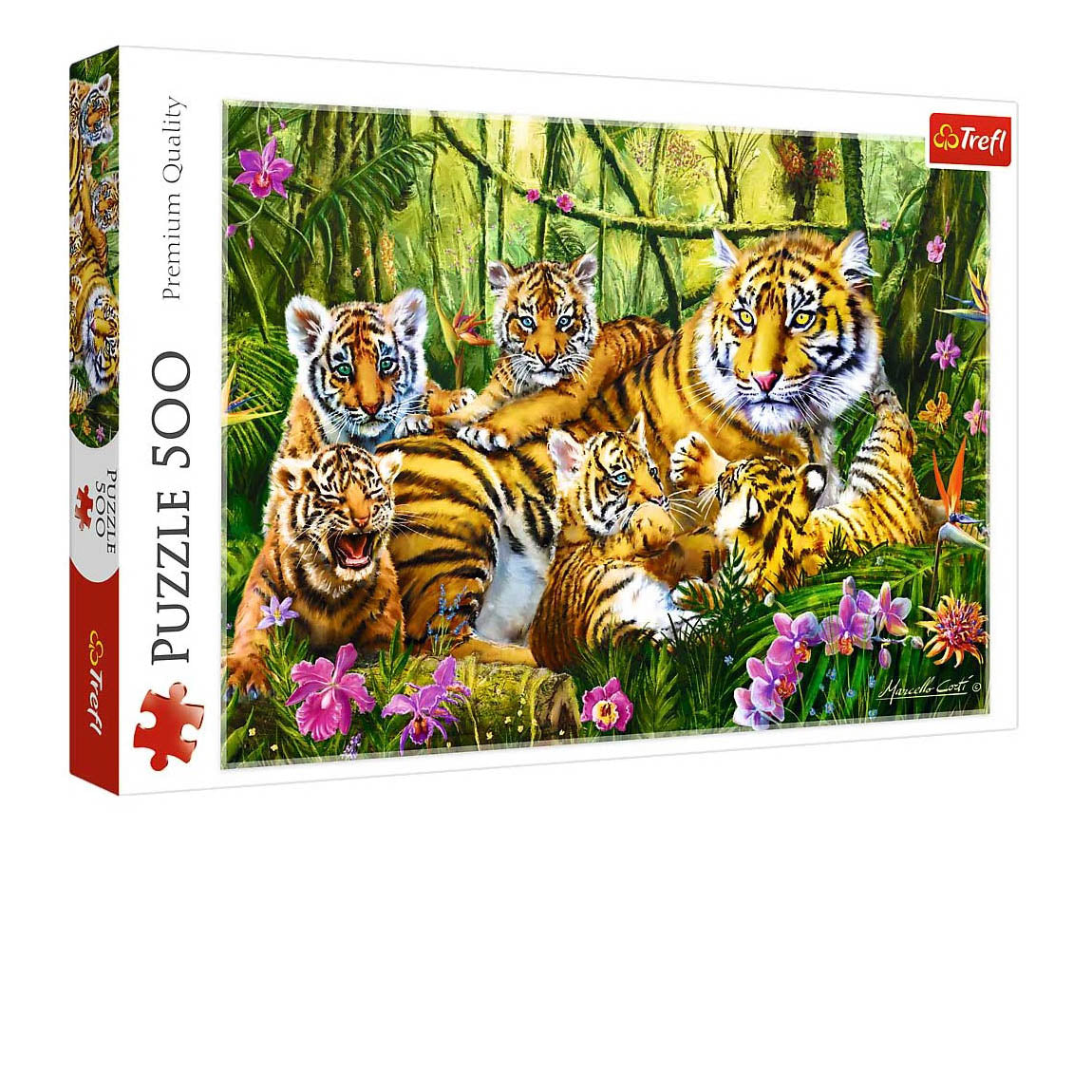 Family of Tigers 500-Piece Puzzle
