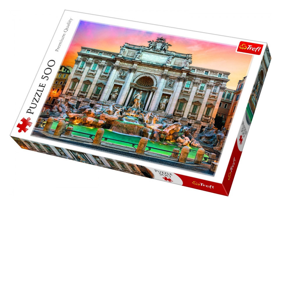 Trevi Fountain - Trefl 500-Piece Puzzle