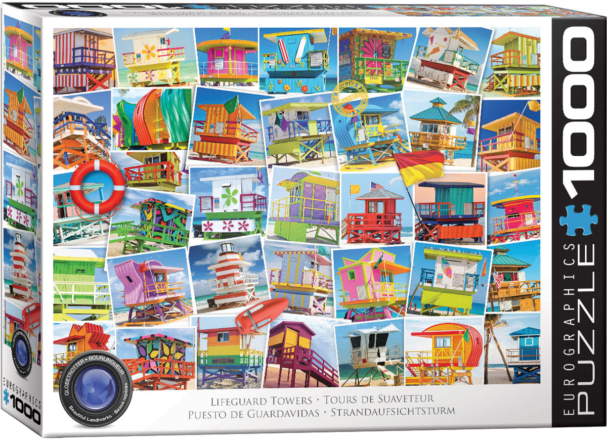 Lifeguard Towers 1000-Piece Puzzle