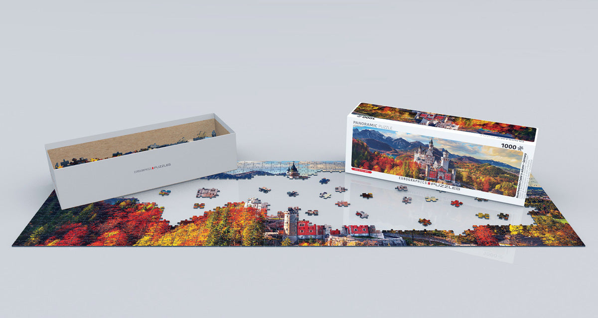 Neuschwanstein Castle in Autumn 1000-Piece Puzzle