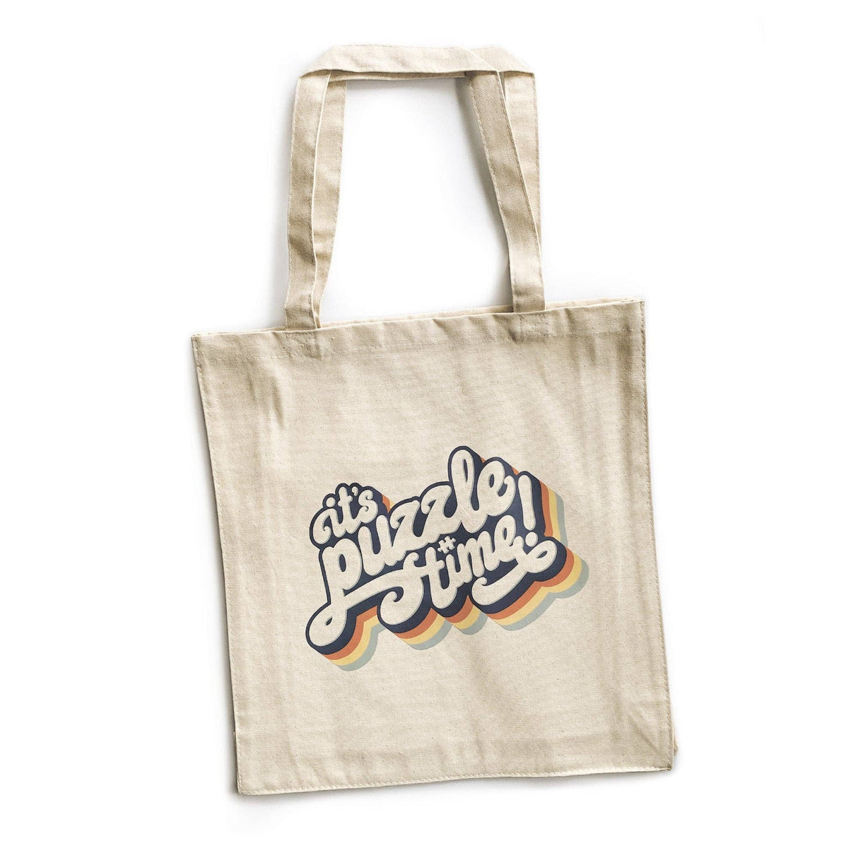 It's Puzzle Time - Retro Cotton Tote