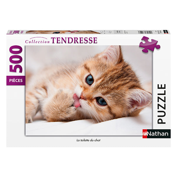 La toilette du chat - Casse-tête de 500 pièces