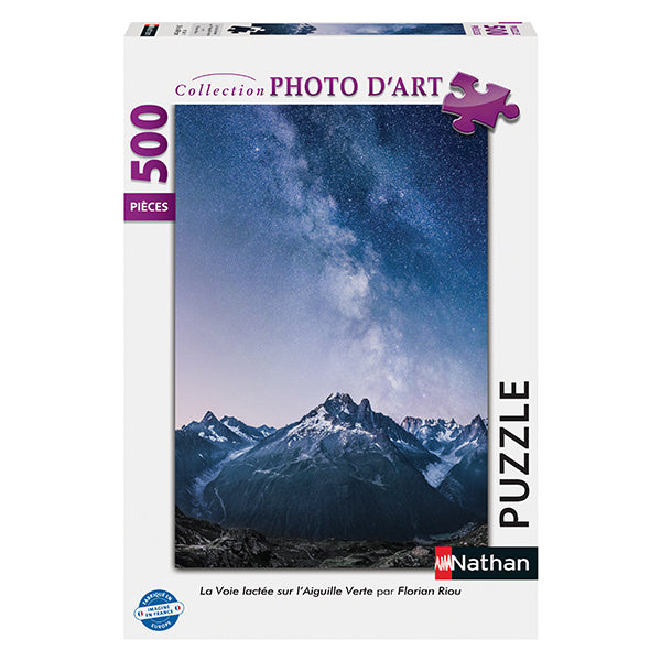 Voie lactee sur l'Aiguille verte 500-Piece Puzzle