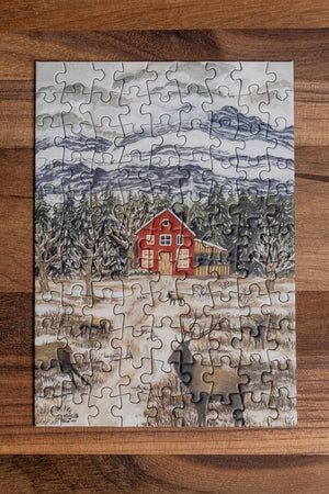 Winter in the Mountains 99-Piece Puzzle