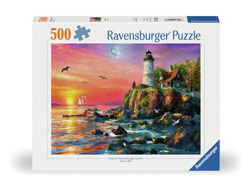 Lighthouse at Sunset 500-Piece Puzzle
