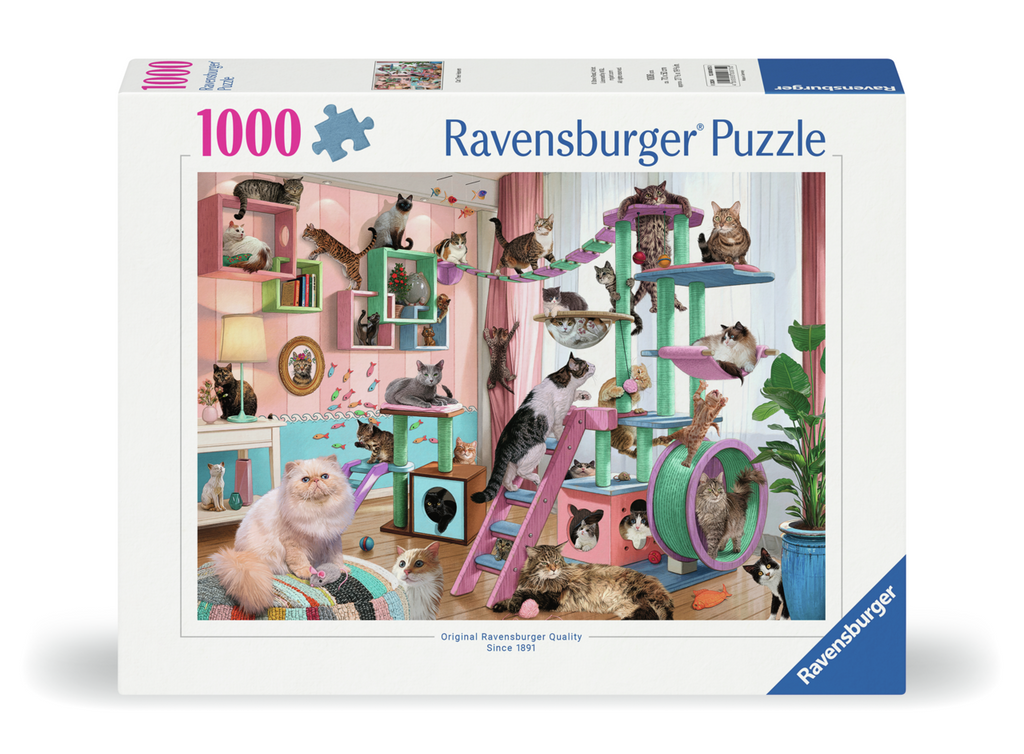 Cat Tree Heaven 1000-Piece Puzzle