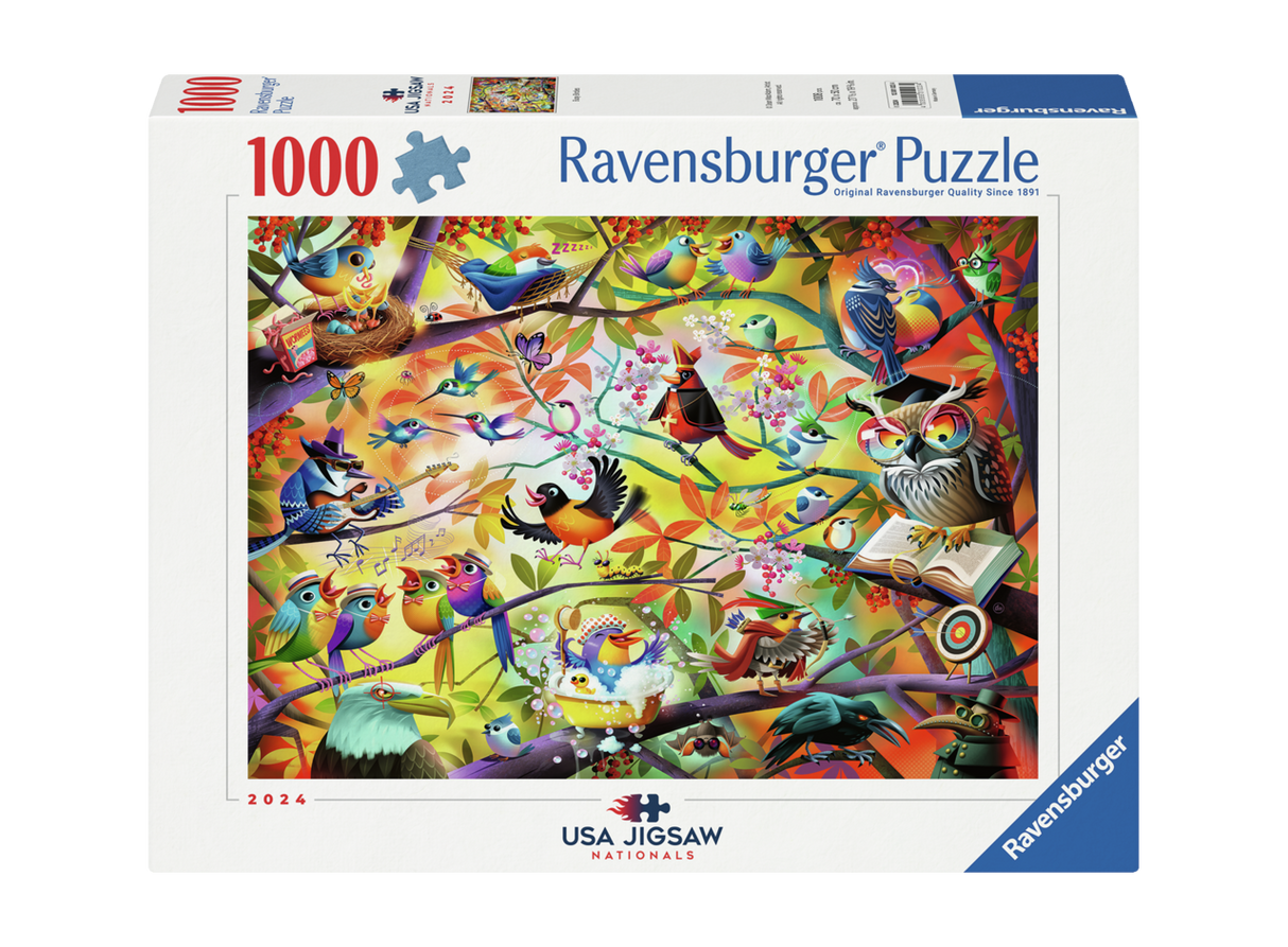 Busy Birdies 1000-Piece Puzzle