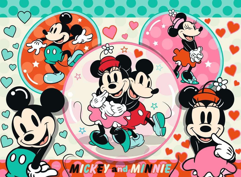 Mickey and Minnie, The Dream Couple<br>Casse-tête de 150 pièces XXL