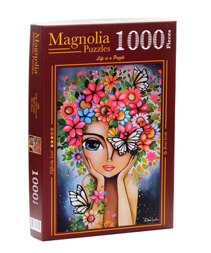 Lady with Flowers – Romi Lerda 1000-Piece Puzzle