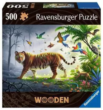 Wooden Tiger 500-Piece Puzzle