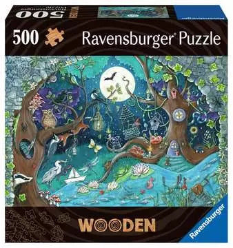 Wooden Fantasy Forest 500-Piece Puzzle