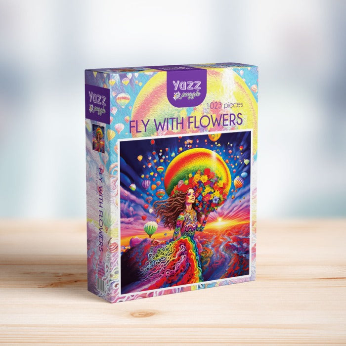Fly With Flowers 1023-Piece Puzzle