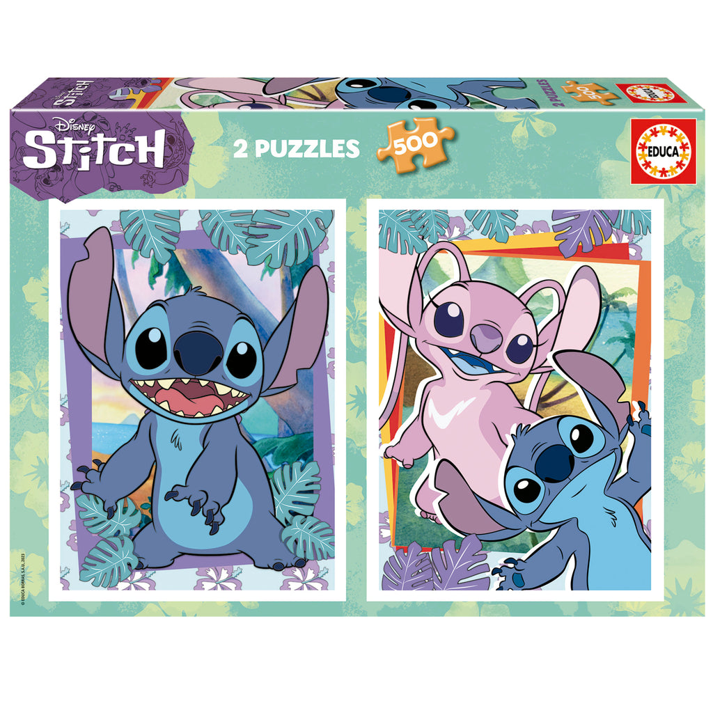 Stitch 2x500-Piece Puzzle