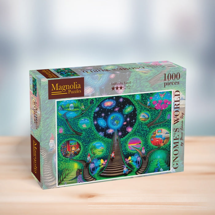 Gnome's World – Becca Lennon Ray 1000- Piece Puzzle