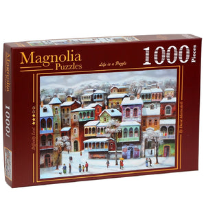 Snow In Old Tbilisi- David Martiashvili 1000-Piece Puzzle