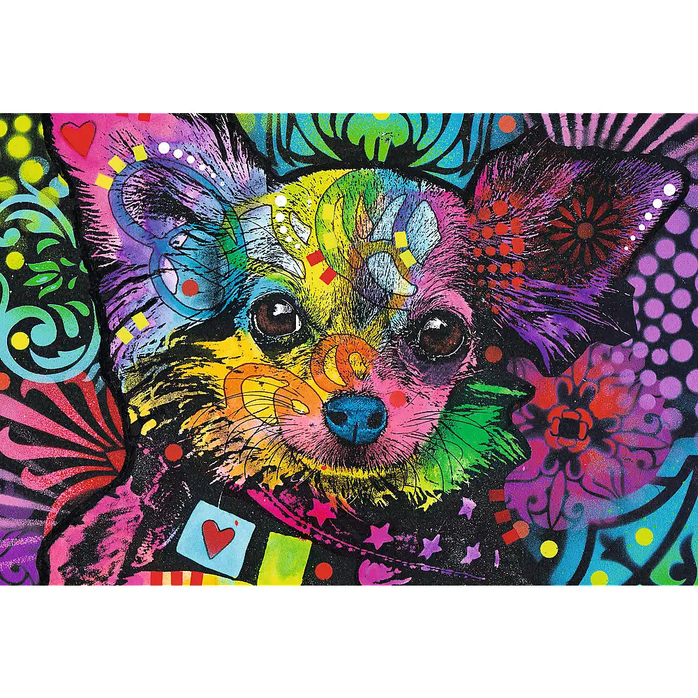 Colourful Puppy<br>Casse-tête de 501 pièces en Bois