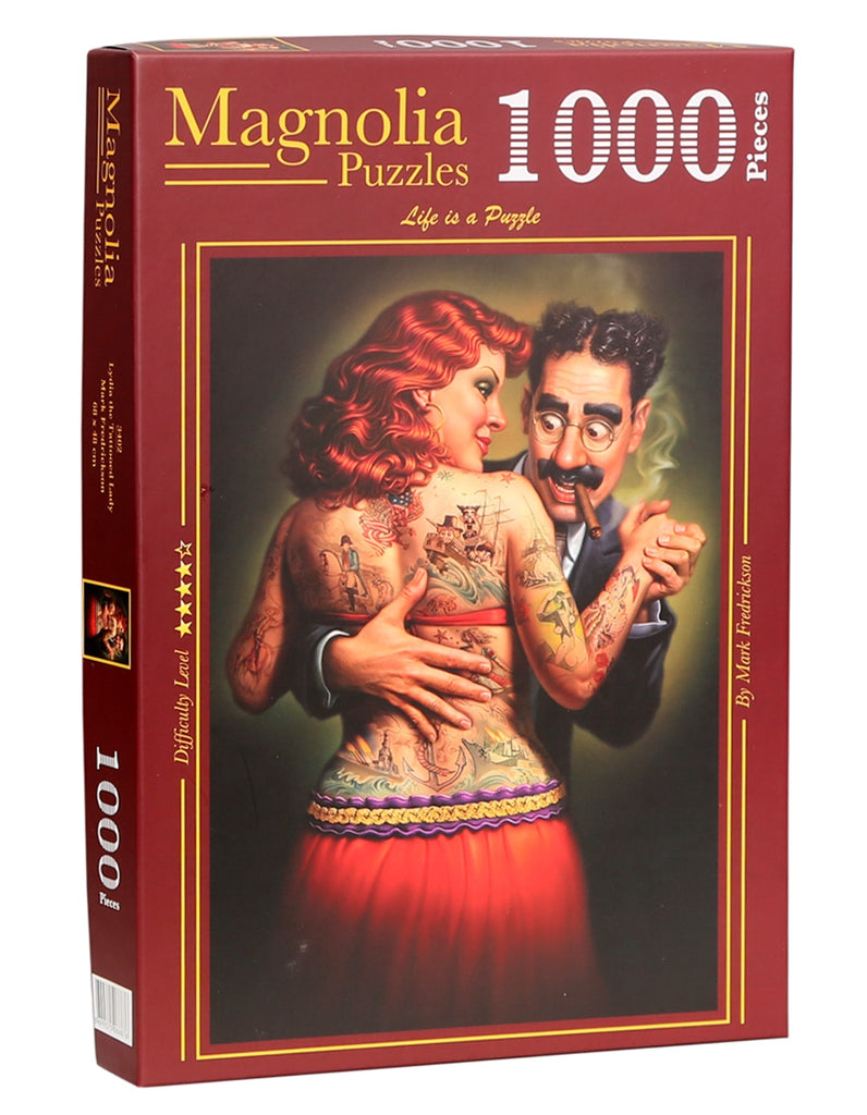 Lydia the Tattooed Lady 1000-Piece Puzzle