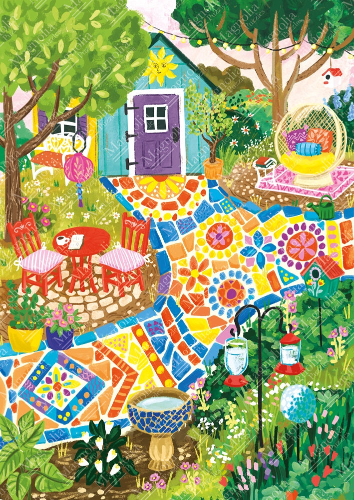 Garden Mosaic – Olivia Gibbs<br>Casse-tête de 1000 pièces