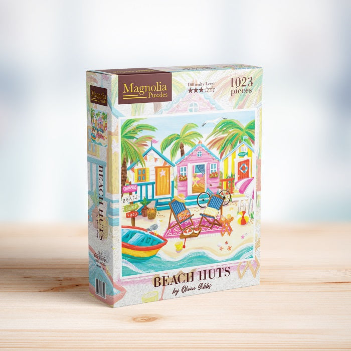 Beach Huts – Olivia Gibbs 1000- Piece Puzzle