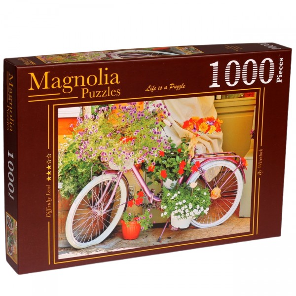 Bicycle with Flowers 1000-Piece Puzzle