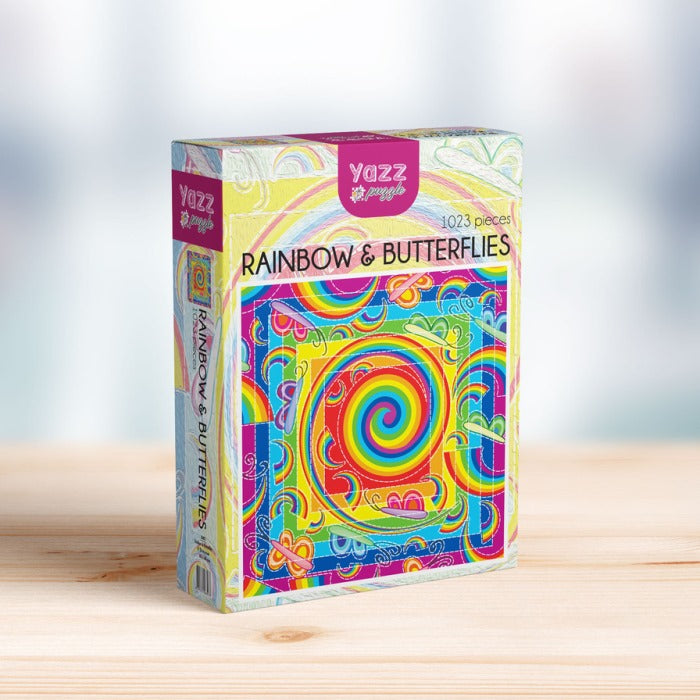 Rainbow & Butterflies 1023-Piece Puzzle