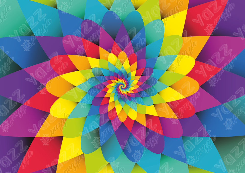 Rainbow Spiral 1000-Piece Puzzle