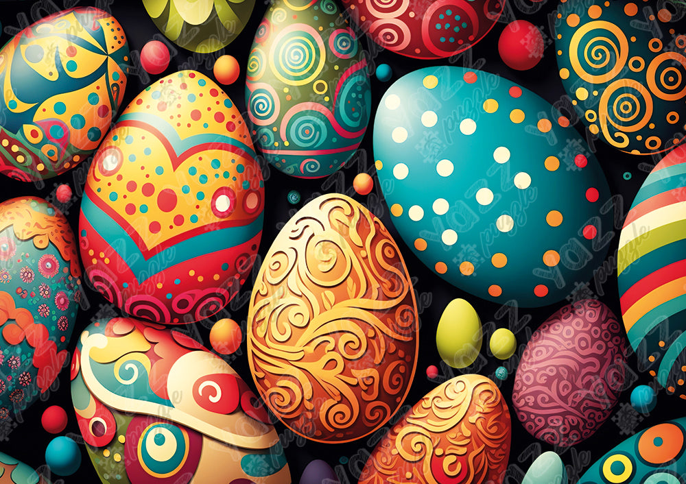 Easter Eggs<br>Casse-tête de 1000 pièces