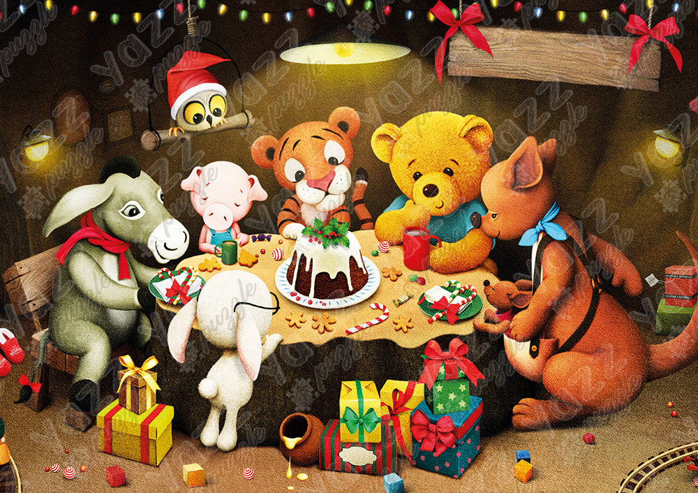 Winnie Christmas 1000-Piece Puzzle