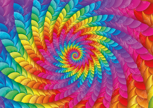 Psychedelic Rainbow - Casse-tête de 1000 pièces