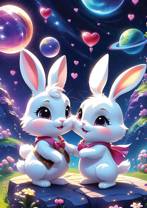 Bunnies in Love - Casse-tête de 1000 pièces