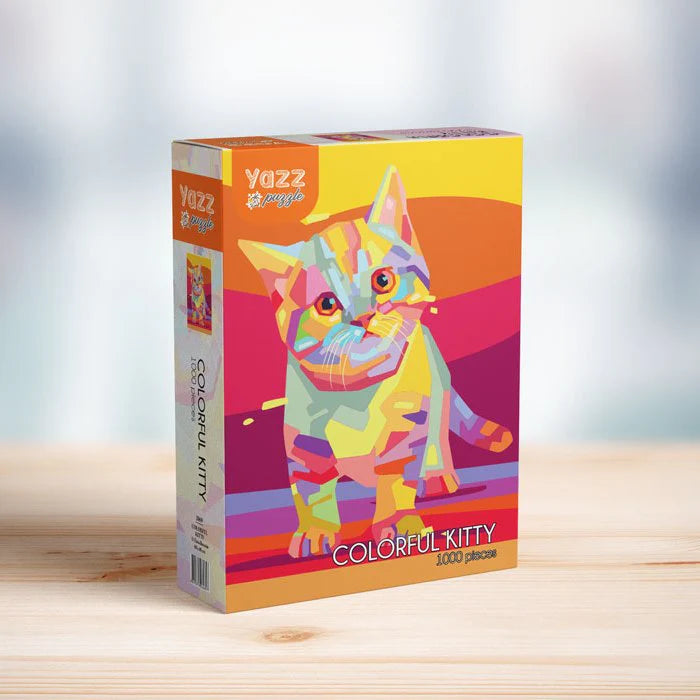 Colourful Kitty<br>Casse-tête de 1000 pièces