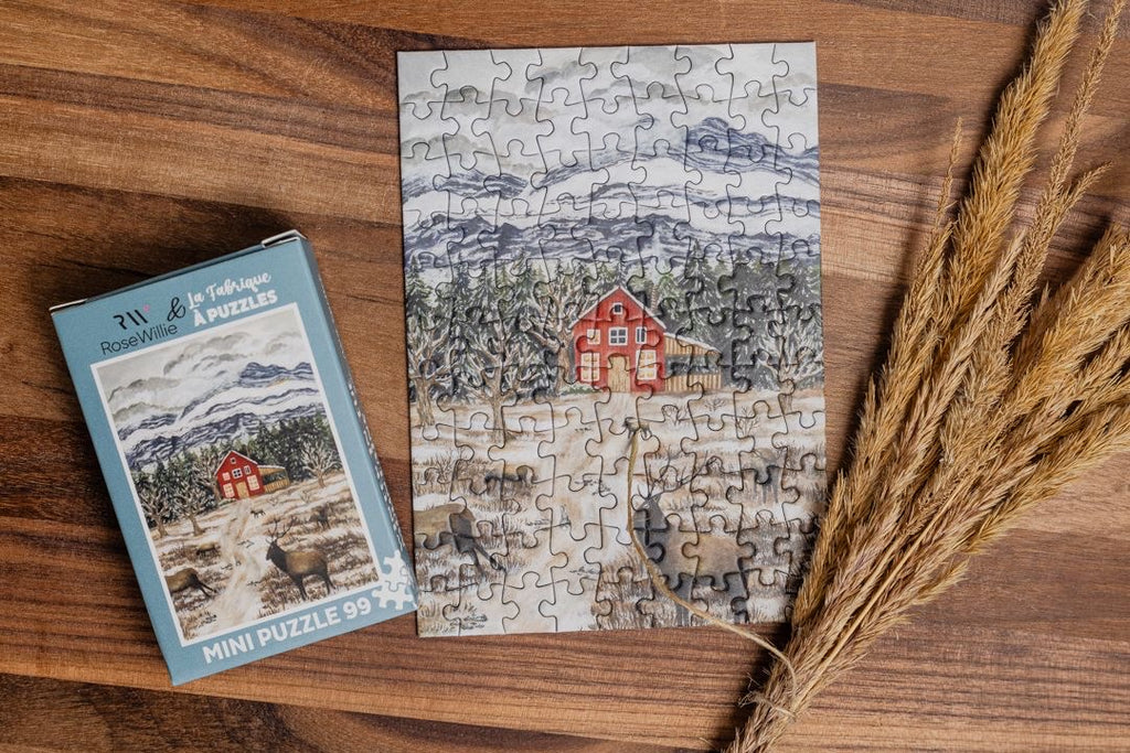 Winter in the Mountains 99-Piece Puzzle
